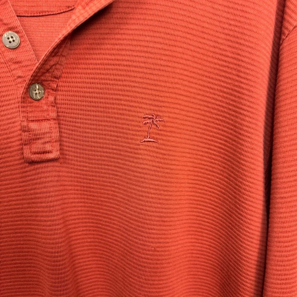 Tommy Bahama Orange Polo Shirt with Soft Fabric and Relaxed Fit